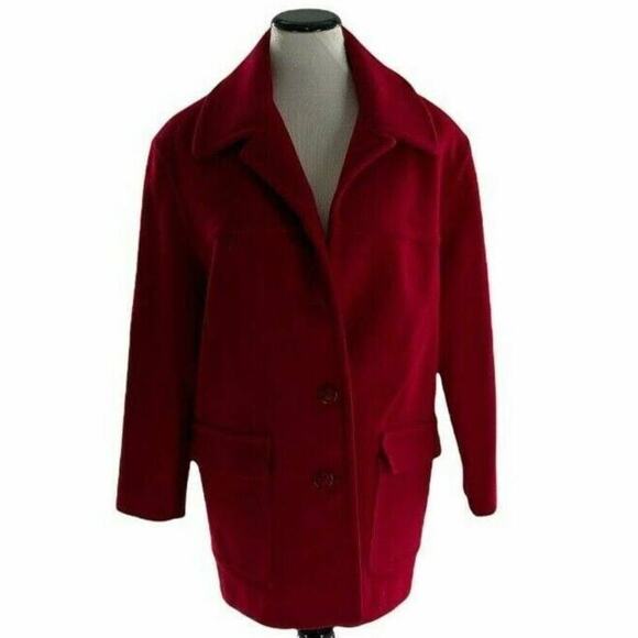 Forecaster Of Boston 100% Wool Jacket Women's Size 6 Long Sleeves Lined Coat - Picture 1 of 10